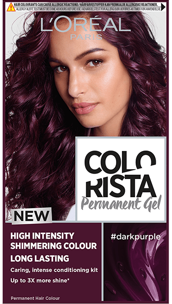 Colorista Dark Purple Permanent Gel Hair Dye